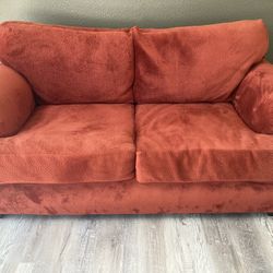 Loveseat Rustic Orange