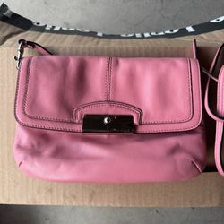 Pink Coach Crossbody Purse