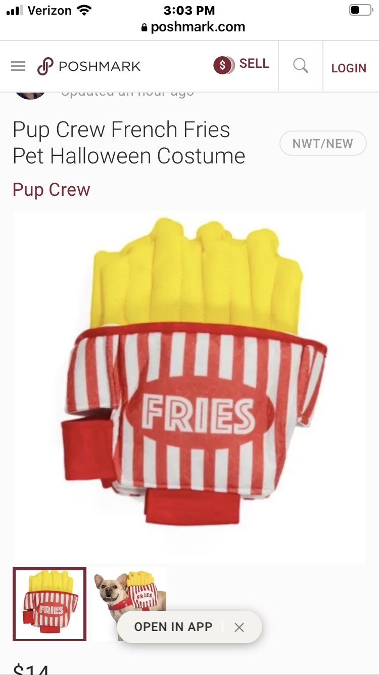 Small Order Of Fries Size SX-S