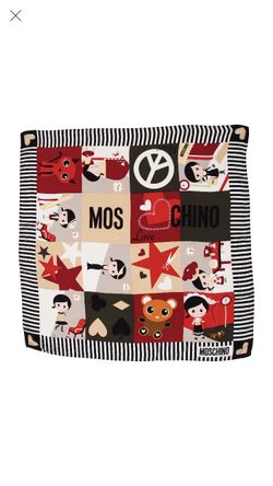 Moschino Silk Runway Scarf