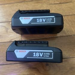 BOSCH 18 V 2.0 Ah Li-Ion Battery’s