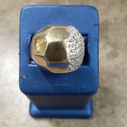 Lady Ring  Cz ,14k, 9.5gr ,size 7.5 