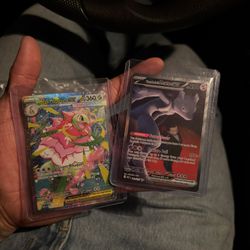 SIR team Rocket Mewtwo And Meganium 