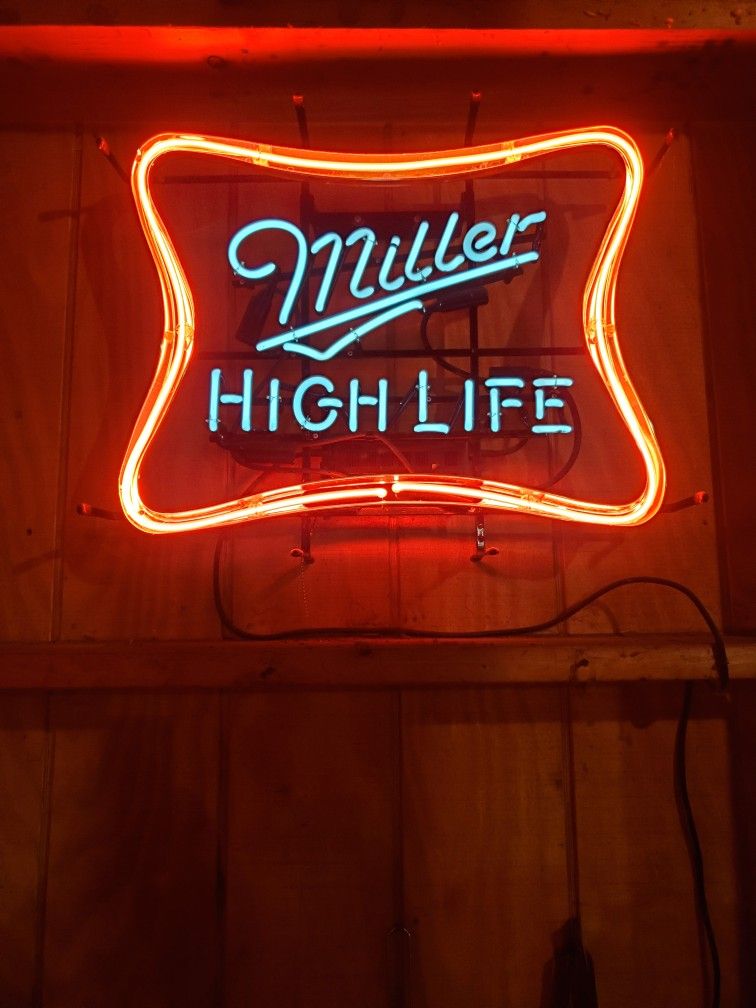 Miller High Life Neon Tube Light