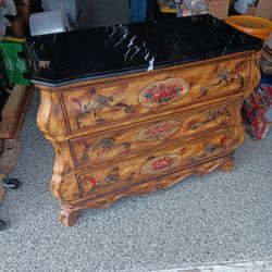 Vintage Repro Dresser Chest Of Drawers Antique Victorian