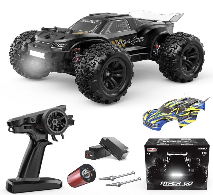 RC Cars for Adults, Max 42mph. HYPER GO H16BM 1/16 RTR Brushless Fast 