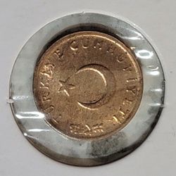1965  Republic Of Turkey 1 Kurus Coin