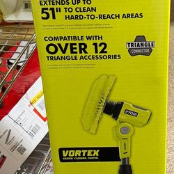 Ryobi ONE+ 18V VORTEX Telescoping Power Scrubber Kit.