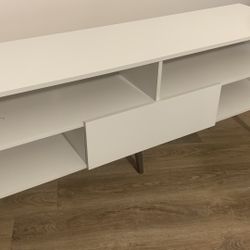 White TV stand ($30)