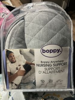 Boppy Anywhere Travel Nursing Pillow - Compact, Ergonomic Bottle & Breastfeeding Pillow 