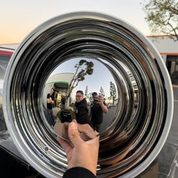 15x7 Allied 60 Series Smoothie Chrome Wheels 5x4.5/5x4.75 (0mm) Set of 4