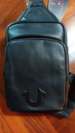 True religion shoulder travel bag