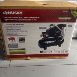 3 gal oil-lubricated Husky air compressor
