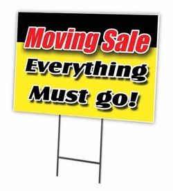 Moving sale