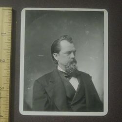 Civil War Confederates John Brown Gordon Senator Governor General Knowledge Card Vintage Collectible Black White Photo