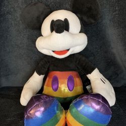 New, Pride Mickey Plush Toy With Tags Limited Edition