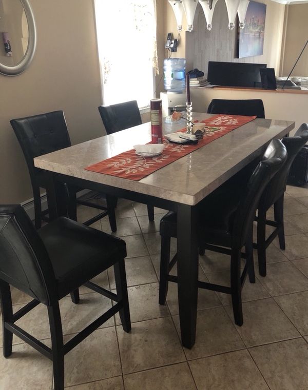 Beige Marble Dining Table Set For Sale In Queens NY Beige Marble Dining Table Set For Sale In Queens NY