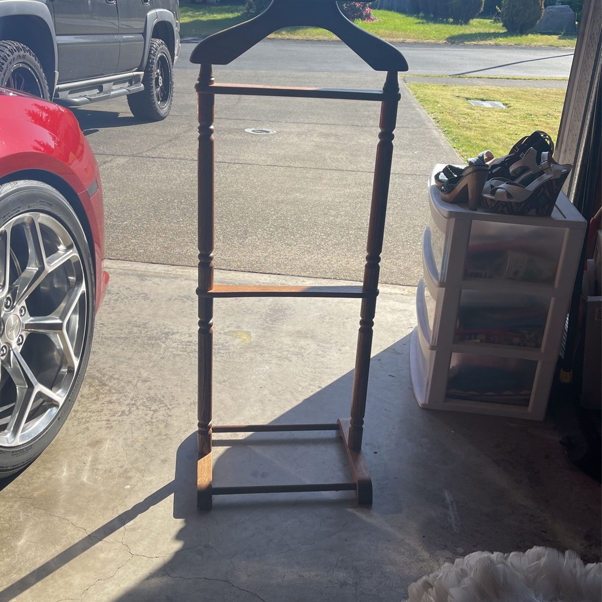 Oak Blanket Or Towel Holder