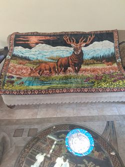 Deer & family doe vent. Rug