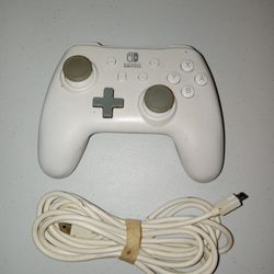 Used White Nintendo Switch Controller 