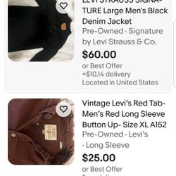 🔥 Levi STRAUSS & CO Jeans JACKET  FITS SMALL TO MEDIUM