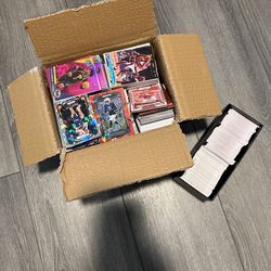 big box of sports cards 