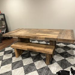 Dining Table & Bench 