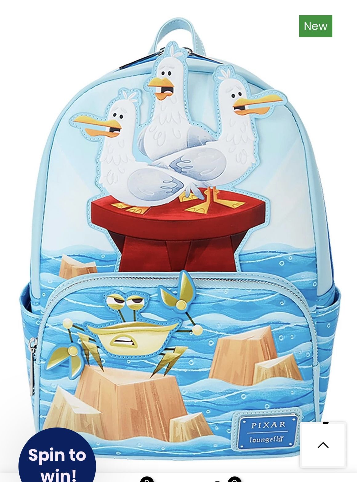 Loungefly Pixar Finding Nemo Mine Mine Mine Mini Backpack Finding Nemo