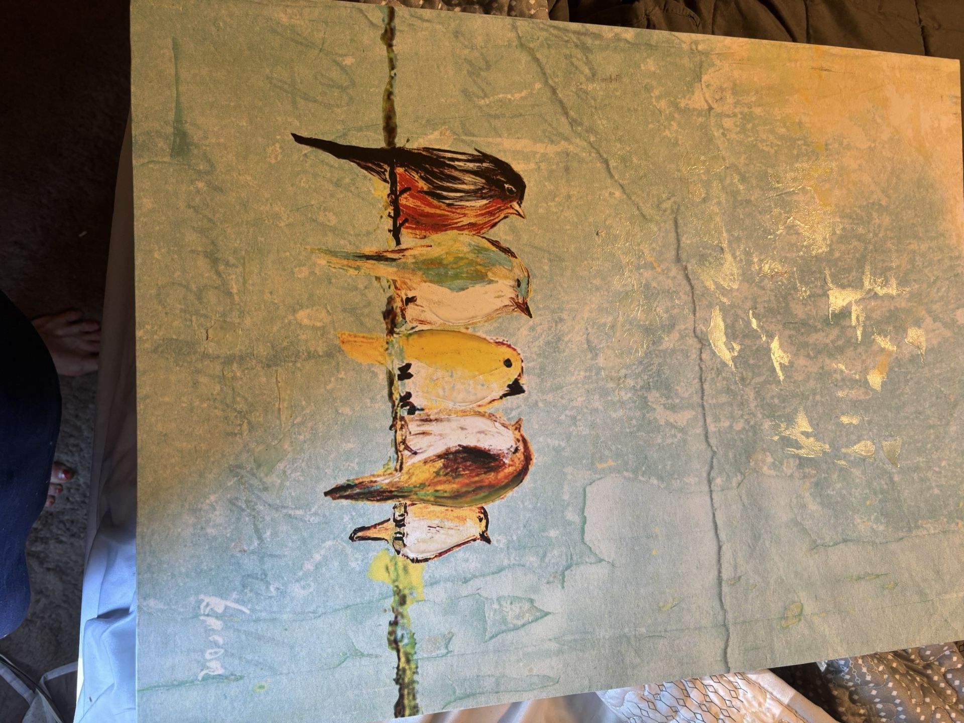 Pier 1. Birds On A Wire Canvas