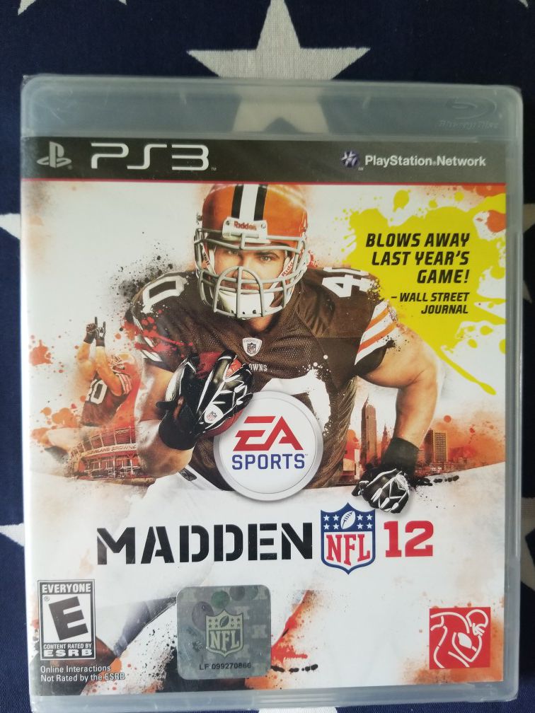 Madden NFL 12 (PS3) NEW IN PLASTIC