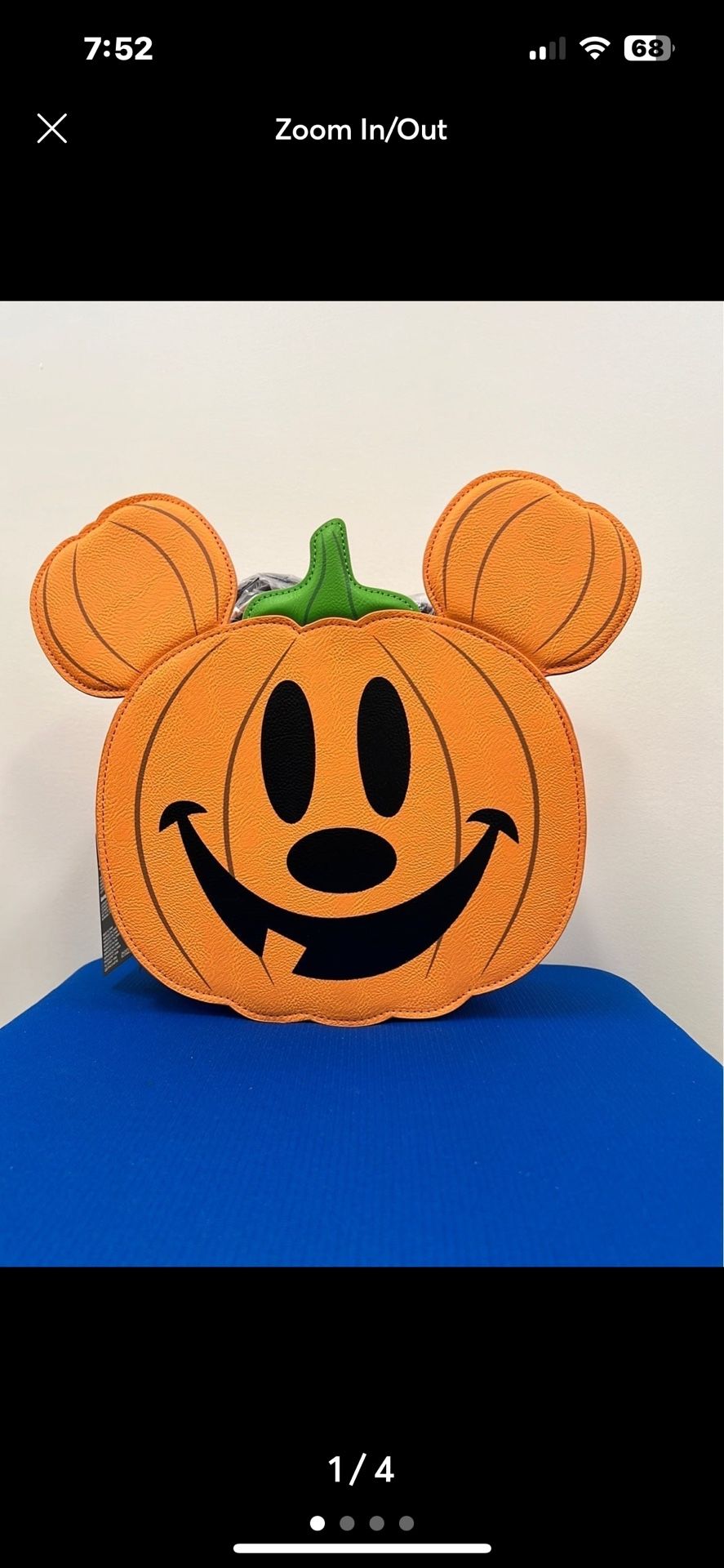 Mickey Pumpkin Loungefly Crossbody