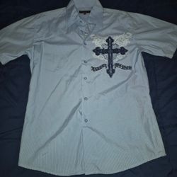 Y2k Button Shirt Size Small Pull Up