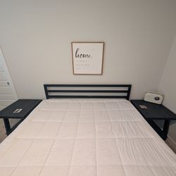 King Sized Mattress and Bed Frame
