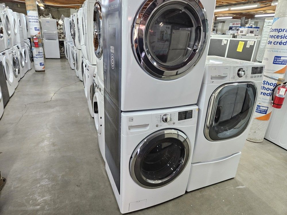 Affordable White Whirlpool LG Samsung Stainless Bosh GE Kenmore Frigidaire Washer Dryer Stove Oven Stackable Free Warranty 