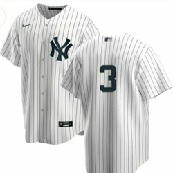 New! Throwback New York Yankees  Babe Ruth #3 Home pinstripe Jersey. XL