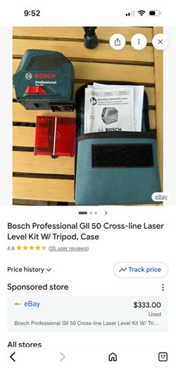 Bosch GLL 50 laser level (Tool and magnetic holder only)
