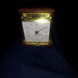 West Vintage Clock Gold