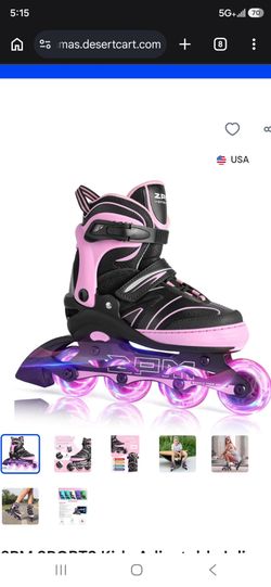 2PM SPORTS Kids Adjustable Inline Skates