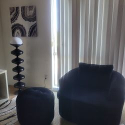 Swivel Corduroy Chair $50