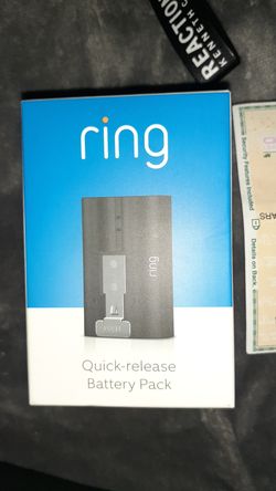 Ring quick-release battery pack