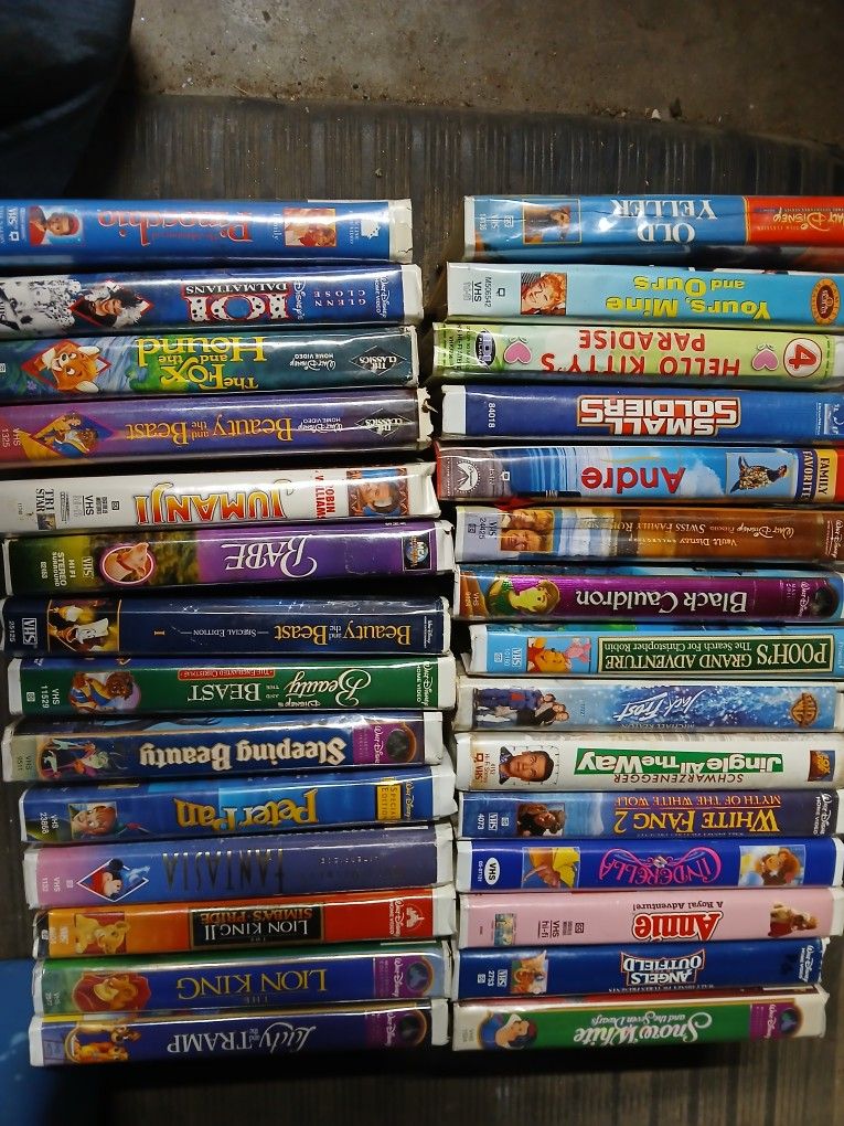 Classic Disney Vhs Tapes