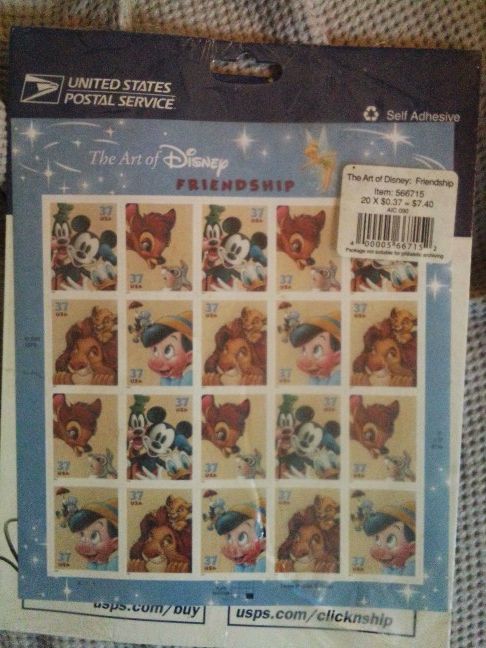 The Art Of Disney Friendship Postal Stamps 
