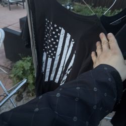 Lot Of 15 Xl And Large Black Shirts 