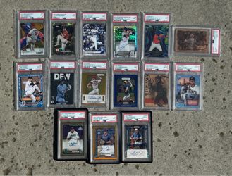 PSA Graded Baseball Card Lot — Rookies, Autos & Stars