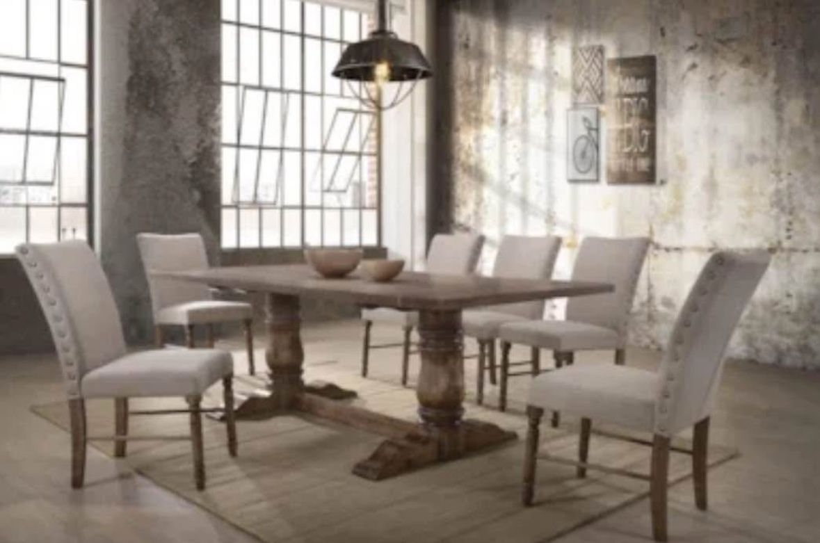 Oak Dining Table by ACME furniture.