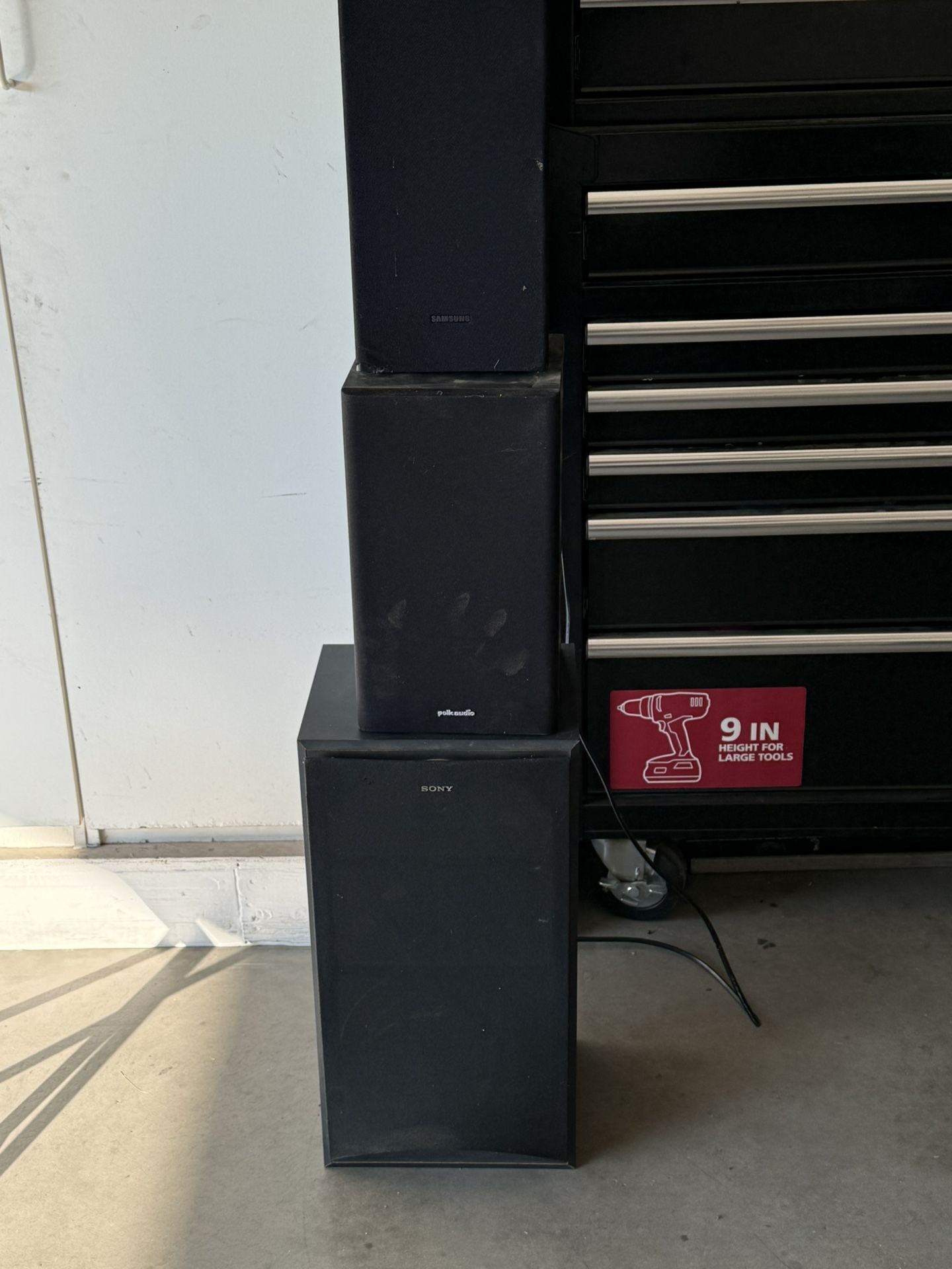 Speakers And Small Subwoofer