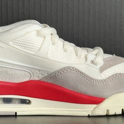 NEW Nike Air Jordan 4 RM GS Sail Fire Red College Grey IH7458-100 Size 5Y Kids