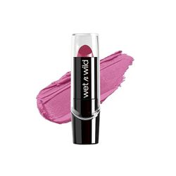wet n wild Silk Finish Lipstick, Hydrating Buildable Lip Color, 526C Retro Pink