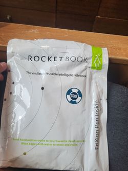 Pocketbook reusable notebook with extra pens
