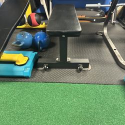 Flat Training Bench With Wheels 